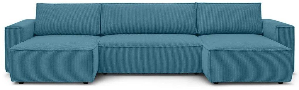 Canapea extensibila in forma de U Culoare Turcoaz, SMART