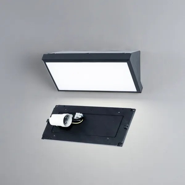 Brilagi-LED TRIANGLE - aplică de perete pentru exterior RGBW, 1xE27/9W/230V, antracit, IP65