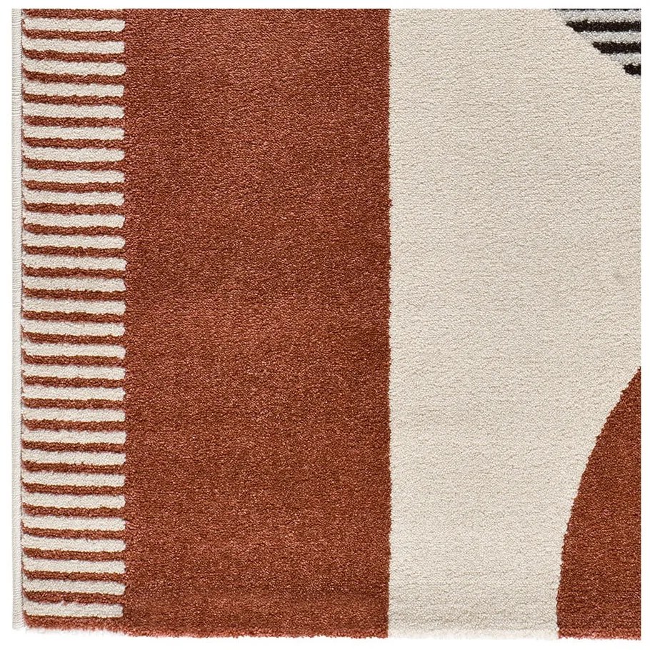 Covor roșu-gri 160x230 cm Gaia – Universal