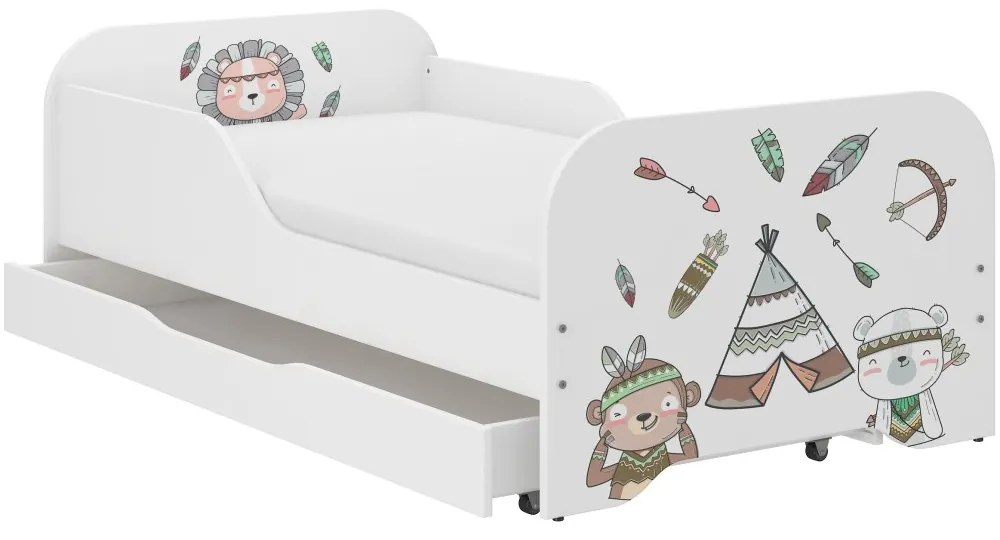 Pat de calitate pentru copii, cu motiv nativ american 140 x 70 cm