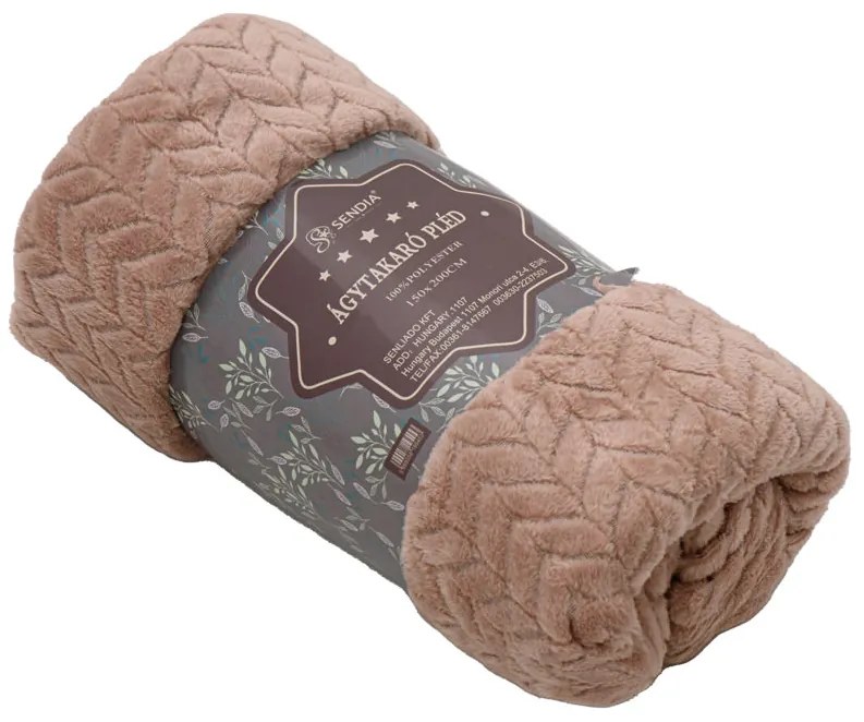Patura din microplus Culoare roz vintage, DELORA 150x200 cm
