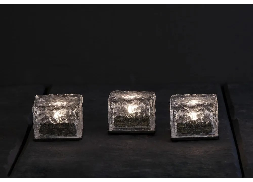 Lumânări LED 3 buc. solare (înălțime 5,5 cm) pentru exterior Icecube – Star Trading