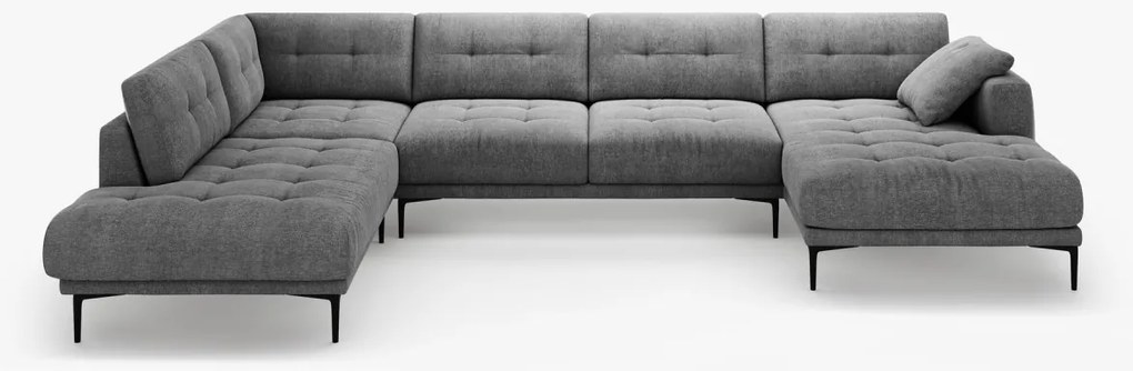 Coltar panoramic Bemy 7 locuri stofa Sorella L373 cm
