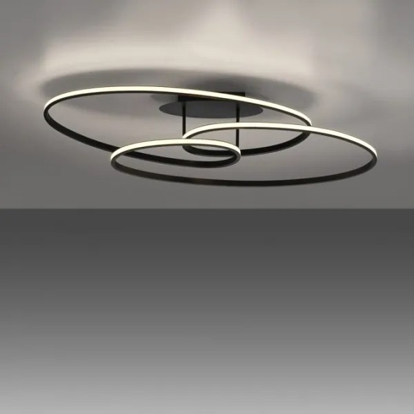 Plafonieră LED JUST LIGHT. 15321-18 LUMACA LED/33W/230V negru