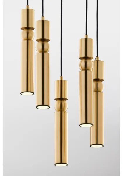 Lustră pe cablu Jupiter 2020 ALAS 5xGU10/10W/230V auriu