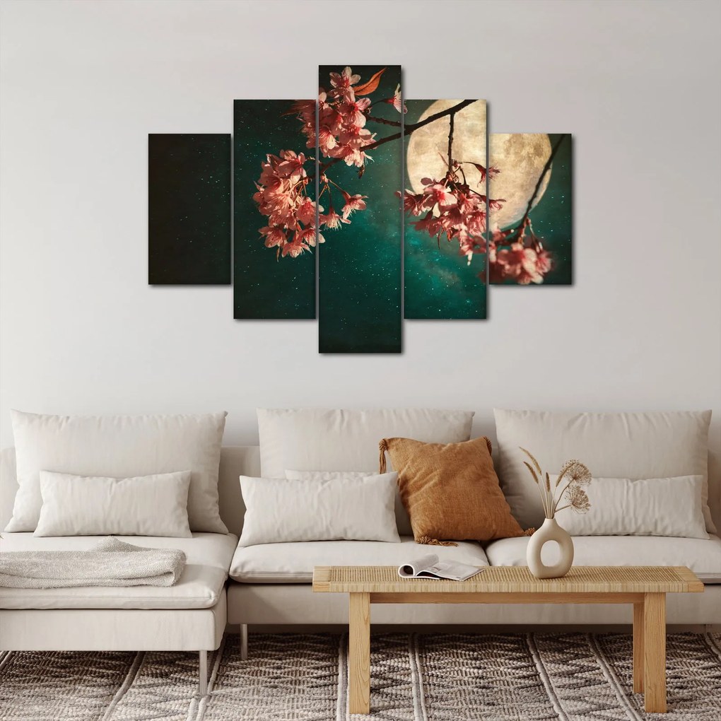 Tablou - Sakura în luna plină (150x105 cm)