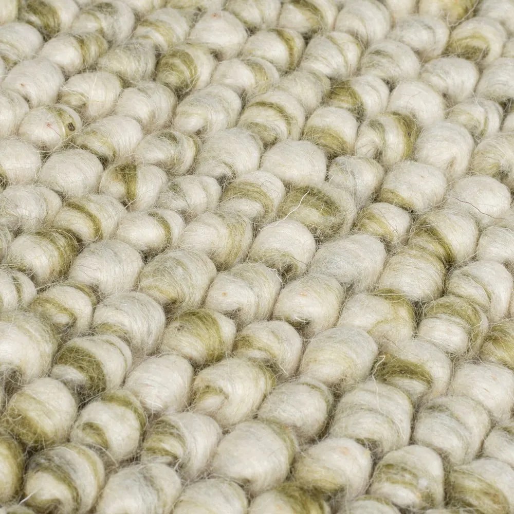 Covor kaki țesut manual din amestesc de lână 160x230 cm Minerals – Flair Rugs