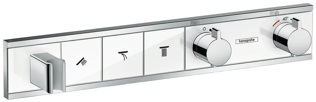 Hansgrohe RainSelect baterie cadă-duș ascuns da crom-alb 15356400