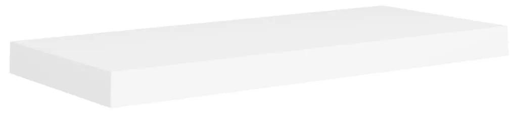 Rafturi de perete suspendate, 2 buc., alb, 60x23,5x3,8 cm, mdf