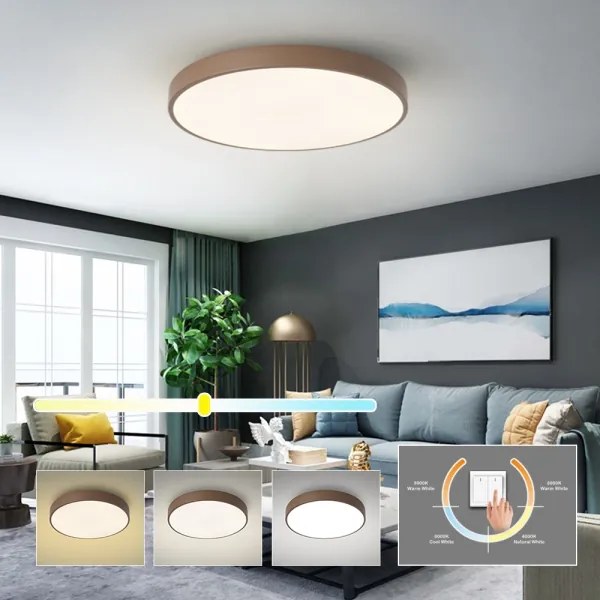 Brilagi - Plafonieră LED POOL LED/60W/230V 3000/4000/6000K 60 cm maro