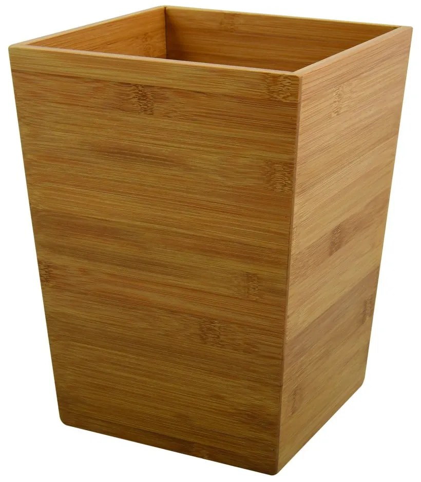 Coș de gunoi în culoare naturală din bambus 3 l – MSV