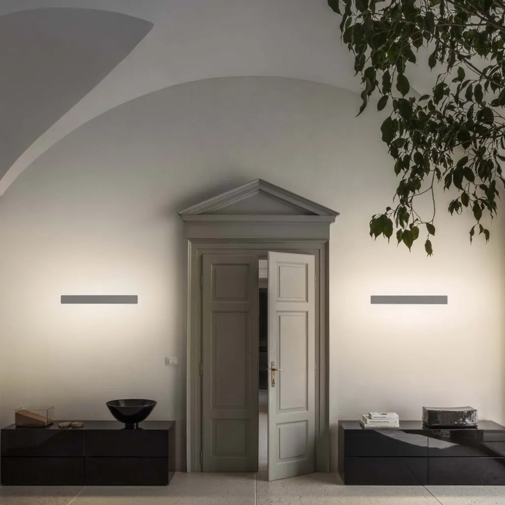 Aplica LED ambientala ZIG ZAG AP D75 SQUARE NERO 4000K