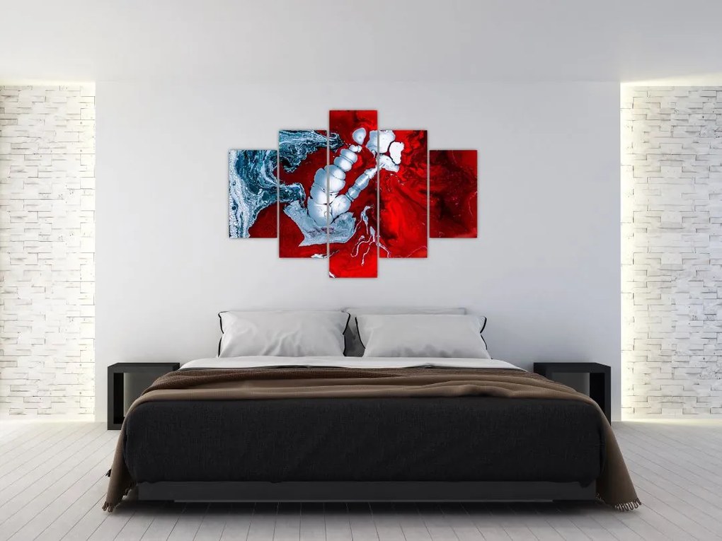 Tablou cu pete abstarcte (150x105 cm)