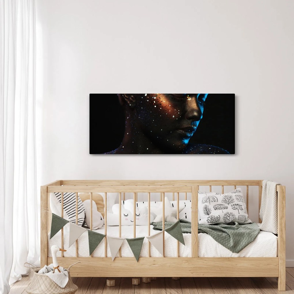 Tablou strălucitor a femeii (120x50 cm)