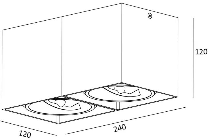 Spot modern aplicat Box SL2 89949