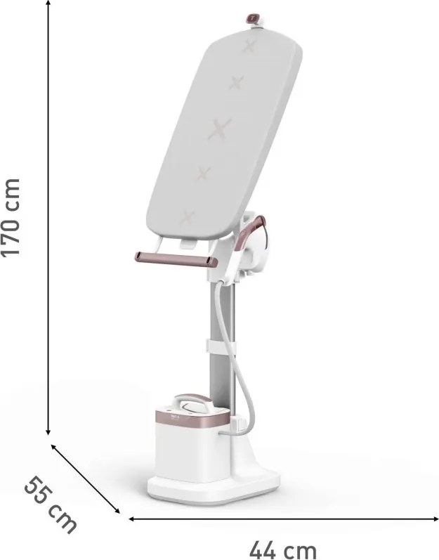 Fier de călcat cu aburi Tefal Ixeo Vision QT1811E0, 2170W, 3 nivele de putere, 1.2 l, 200 g/min, LED backlight, Reîmprospătare și dezinfectare, Auto shut-off, Alb