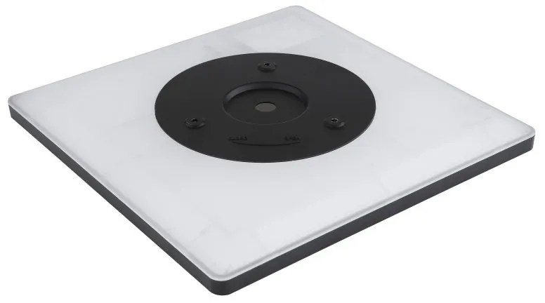 Plafoniera LED design slim Sapana negru 42x42cm