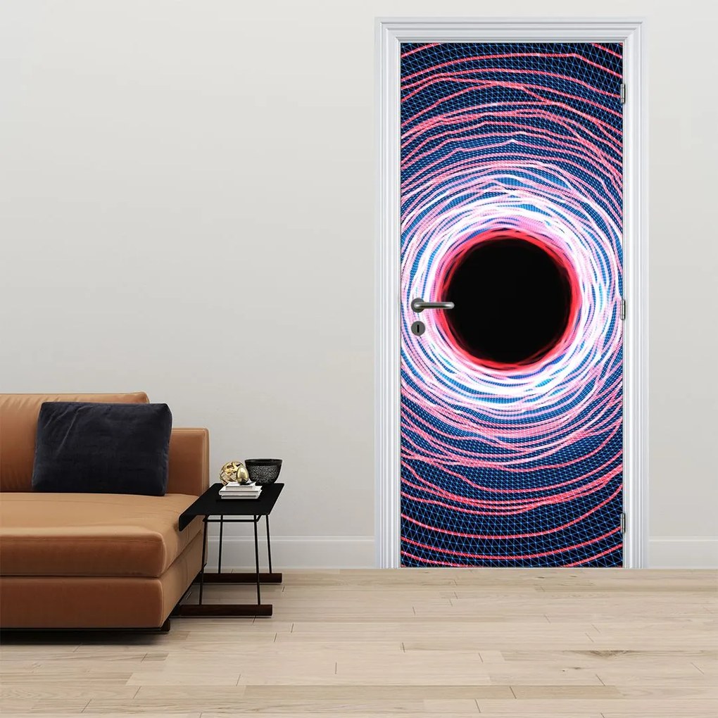 Fototapet pentru ușă - Abstract cerc (95x205cm)