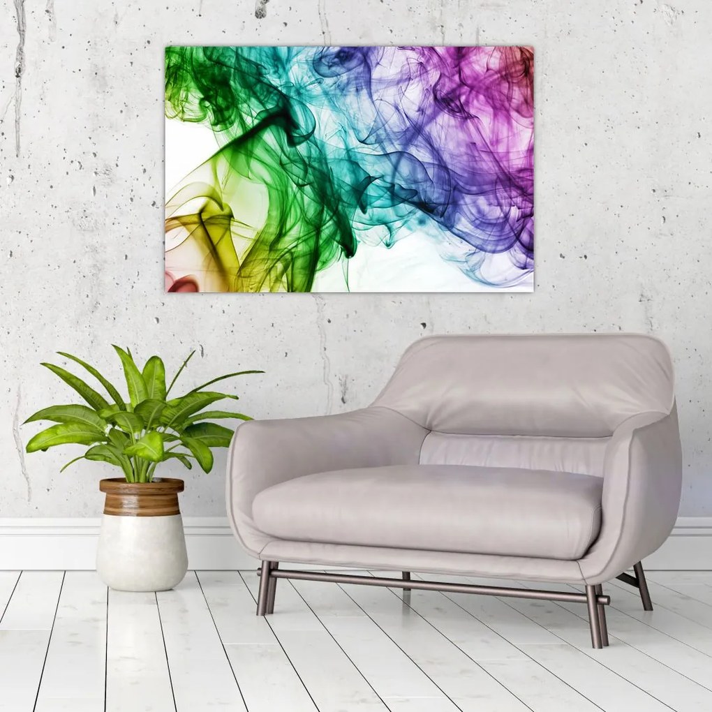 Tablou - fum colorat (90x60 cm)