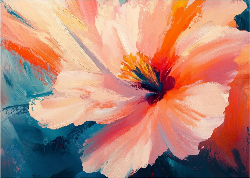 Tablou - Floare pictată (70x50 cm)