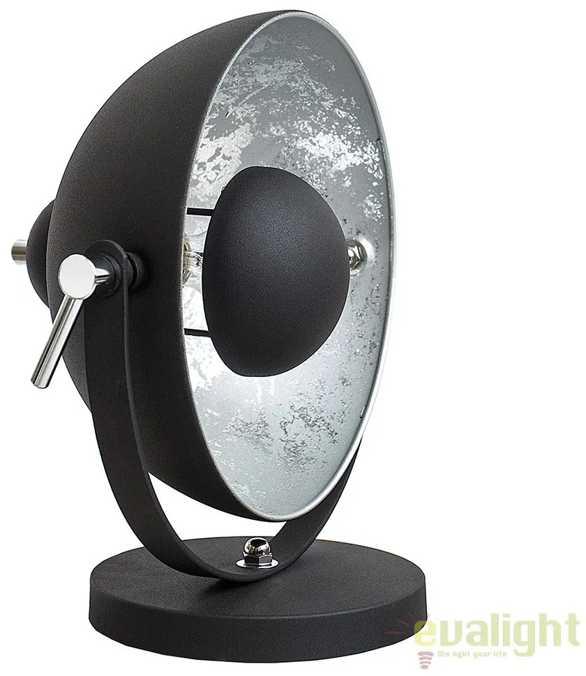 Lampa design retro diametru 40cm Studio negru/ argintiu A-37222 VC