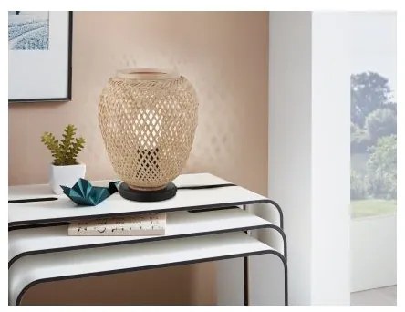 Eglo DEMBLEBY 55699 - Lampă de masă, 1xE27/40W/230V, bej