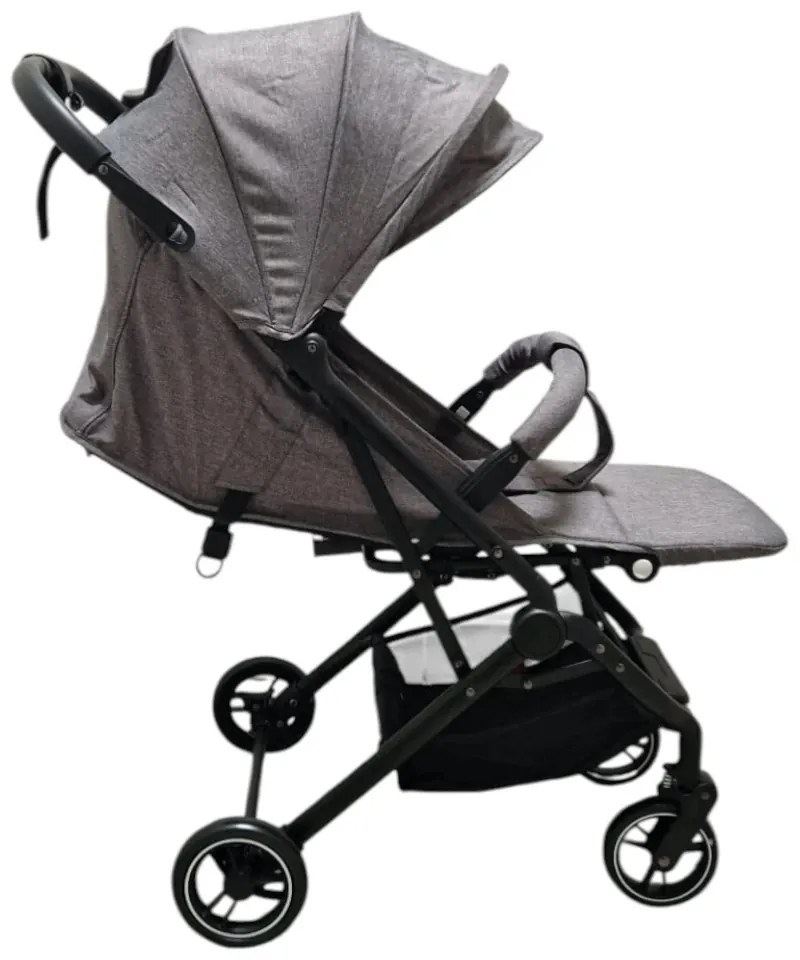 Carucior sport ultracompact pentru copii BABY CARE 311 Transformabil in troller, Spatar reglabil in 3 trepte, Pozitie somn, Gri