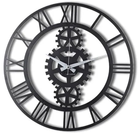 Ceas de perete d. 70 cm 1xAA negru