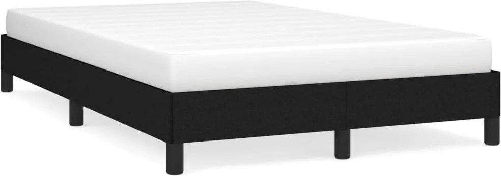 vidaXL Cadru de pat fără saltea Negru 120x190 cm țesătură