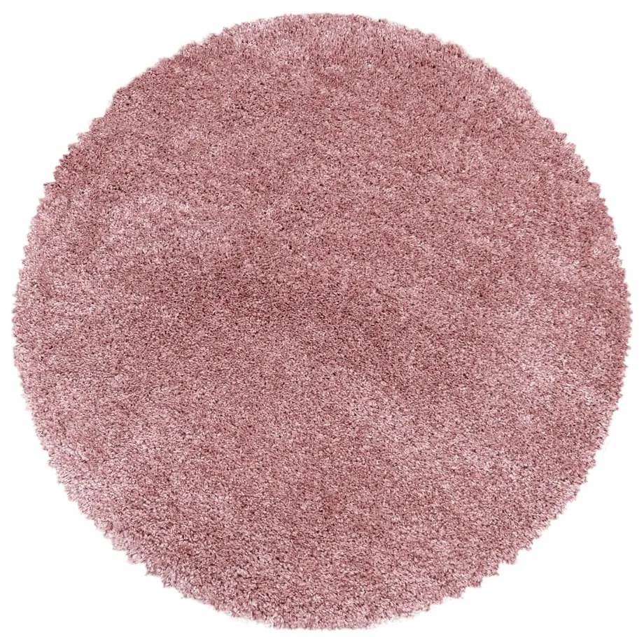 Covor roz rotund ø 160 cm Fluffy – Ayyildiz Carpets