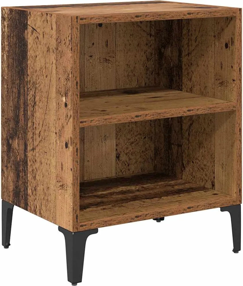 vidaXL Dulap de noapte Lemn vechi 40 x 30 x 50 cm Lemn compozit