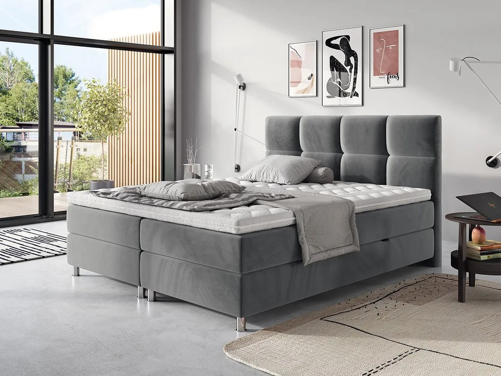 Pat matrimonial Boxspring 140 cm Amarydia (fresh 32). 1054284