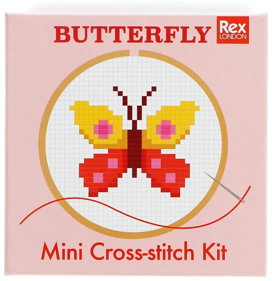 Set creativ Cross-stitch Kit Butterfly – Rex London