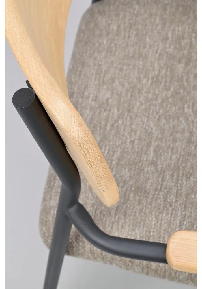 Scaune de dining bej/natural 2 buc. Maymont – Rowico