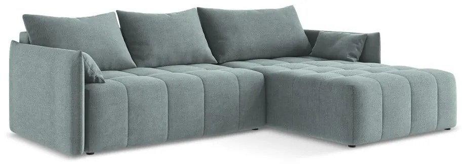 Colțar albastru extensibil/cu spațiu de depozitare (cu colț pe partea dreaptă/cu șezlong) Moku – Makamii