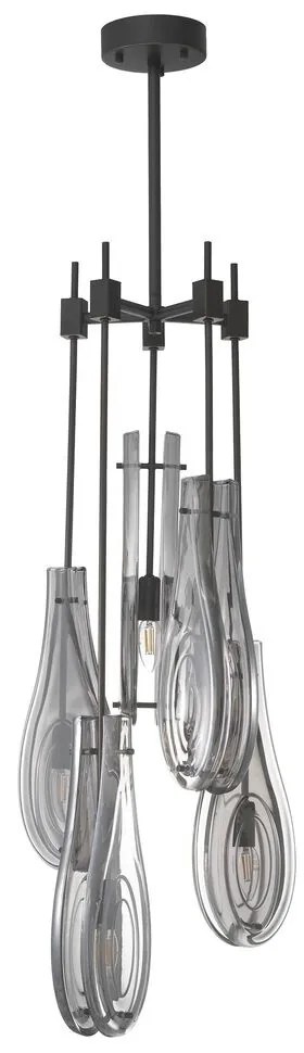 Lustra cu 5 brate design LUX Bellano L bronz 114892 HZ