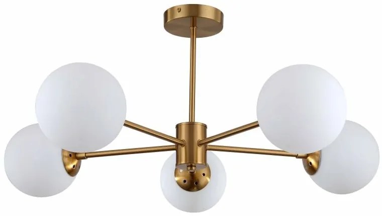 Light Prestige Roma lampă de tavan 5x40 W alb-auriu LP-1345/5PGD