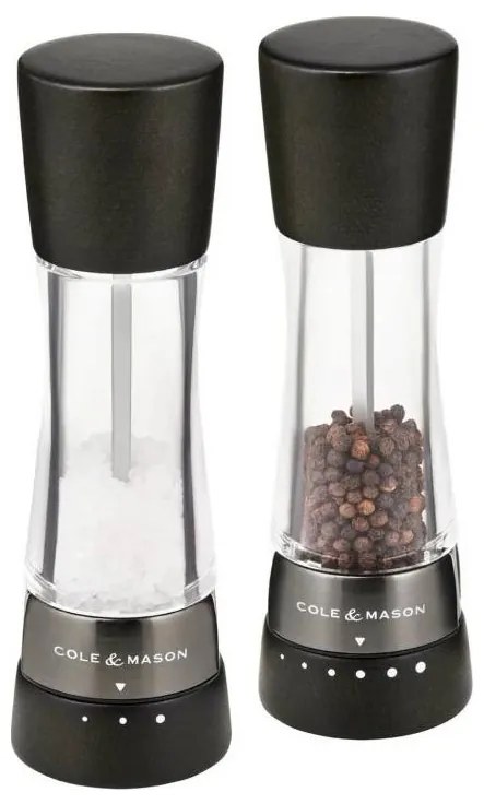 Set de râșnițe pentru sare și piper Cole&Mason DERWENT 2 buc. 19 cm fag/negru
