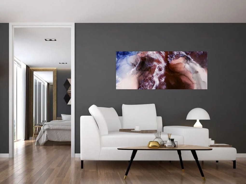 Tablou - Marmură violet N⁰3 (120x50 cm)