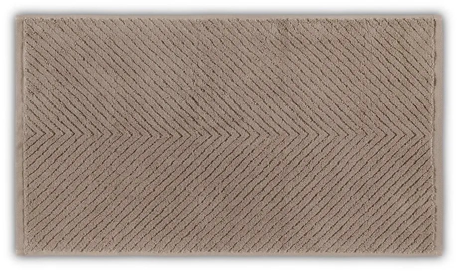 Prosop maro din bumbac 71x40 cm Chevron - Foutastic