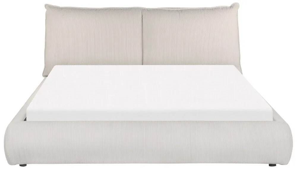Pat matrimonial 160 cm Vetiver (bej) (cu somieră). 1076461