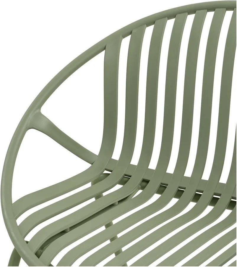 Set mobilier de grădină verde din plastic pentru 4 persoane Saly – House Nordic