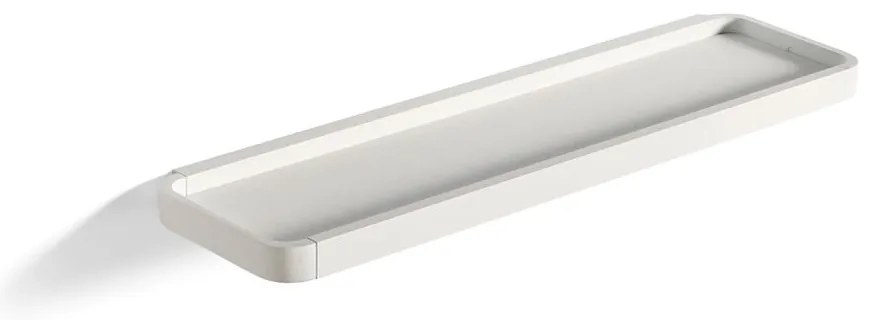 Raft de perete pentru baie Zone Rim, 44 x 11 cm, alb