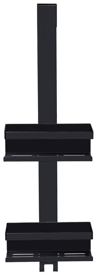 Raft pentru baie negru de agățat din oțel inoxidabil Bribano – Wenko