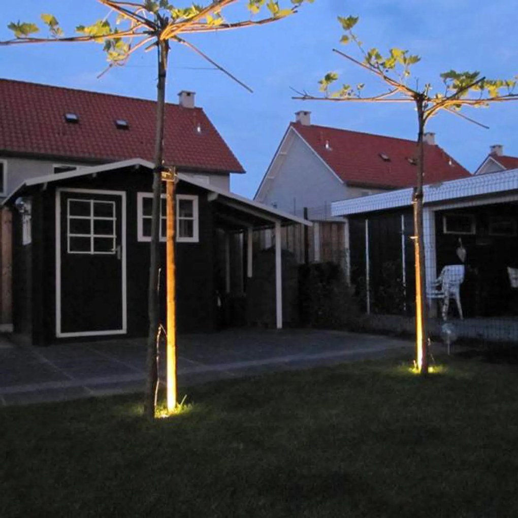 Set de 5 spoturi de sol din oțel IP65 - Basic Square