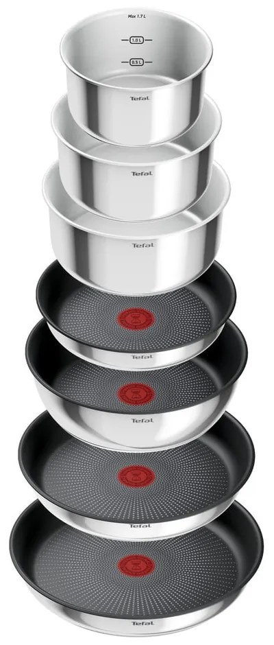 Set de vase pentru gătit 13 buc. din oțel inoxidabil INGENIO Emotion L897DS04 – Tefal