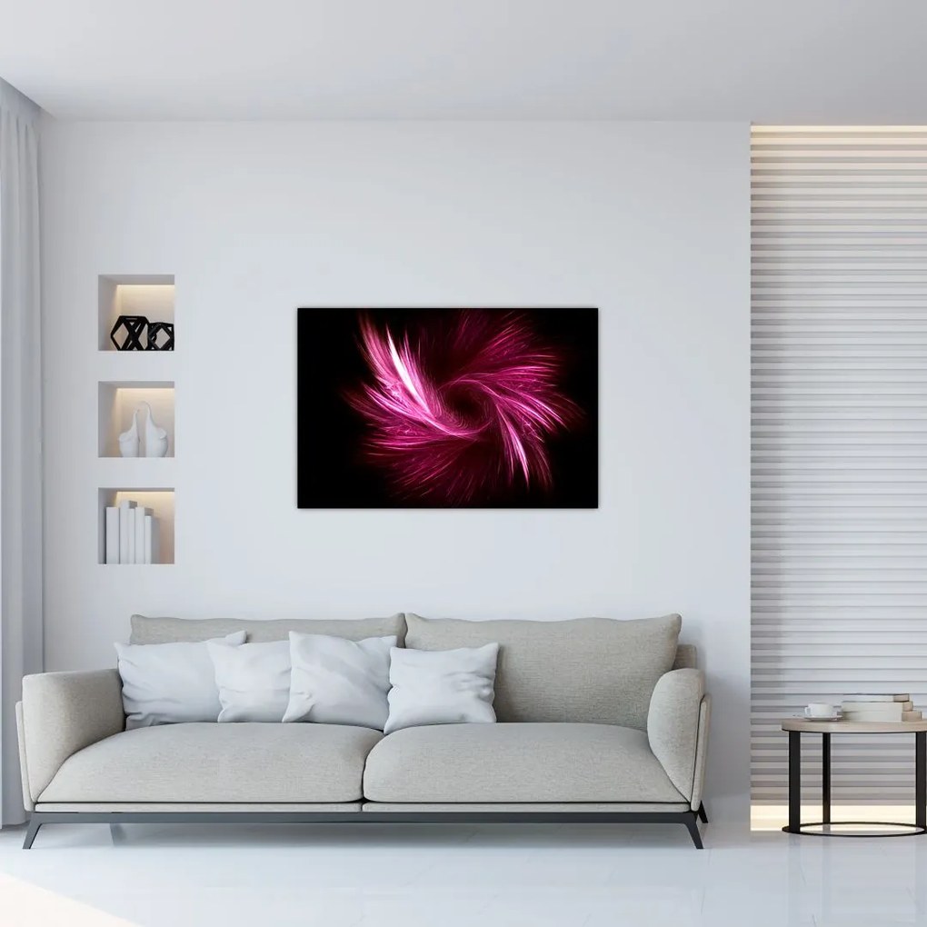 Tablou - abstracția în roz (90x60 cm)