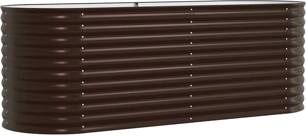 vidaXL Pat ridicat Maro 240 x 80 x 81 cm Oțel