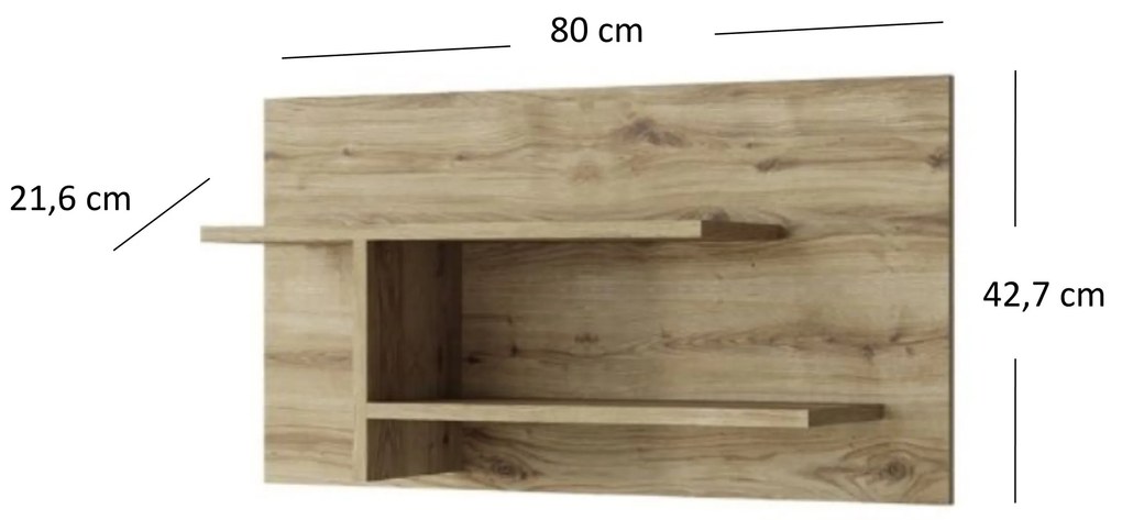 Poliță 80 cm Deloris (Stejar navarra). 1052868
