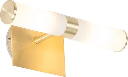 Lampa de perete inteligentă pentru baie, aurie, IP44, cu 2 lumini, inclusiv Zigbee G9 - Bath